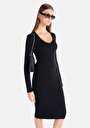 thumb-Afficher les détails de Robe Noir Slim Fit    Femme