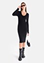 thumb-Afficher les détails de Robe Noir Slim Fit    Femme