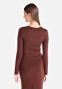 thumb-Afficher les détails de Pull Marron Slim Fit   Femme