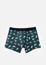 thumb-Afficher les détails de Sous-vêtements Vert Modern Fit Imprimé Homme