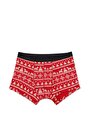 thumb-Afficher les détails de Sous-vêtements Rouge Modern Fit Imprimé Homme