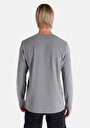 thumb-Afficher les détails de T-shirt À Manches Longues Gris Regular Fit  Homme