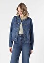 thumb-Afficher les détails de Veste De Blazer Denim Regular Fit   Femme