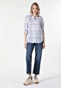 thumb-Afficher les détails de Chemise À Manches Longues Bleu Regular Fit   Femme