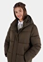 thumb-Afficher les détails de Manteau  Kaki Regular Fit  Femme