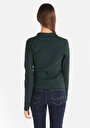 thumb-Afficher les détails de T-shirt À Manches Longues Vert Slim Fit  Femme