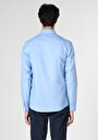 thumb-Afficher les détails de Chemise À Manches Longues Bleu Slim Fit   Homme