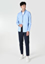 thumb-Afficher les détails de Chemise À Manches Longues Bleu Slim Fit   Homme