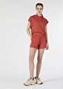thumb-Afficher les détails de Short Marron Regular Fit Femme