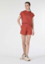 thumb-Afficher les détails de Short Marron Regular Fit Femme