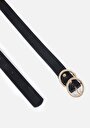 thumb-Afficher les détails de Ceinture Noir Modern Fit Femme