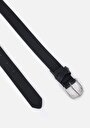 thumb-Afficher les détails de Ceinture Noir Modern Fit Femme