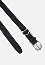 thumb-Afficher les détails de Ceinture Noir Modern Fit Femme