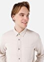 thumb-Afficher les détails de Chemise À Manches Longues Beige Regular Fit   Homme