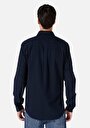thumb-Afficher les détails de Chemise À Manches Longues Marine Regular Fit   Homme