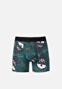thumb-Afficher les détails de Sous-vêtements Vert Modern Fit Imprimé Homme