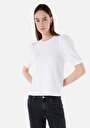thumb-Afficher les détails de T-shirt À Manches Courtes Blanc Regular Fit Droit Femme