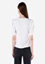 thumb-Afficher les détails de T-shirt À Manches Courtes Blanc Regular Fit Droit Femme