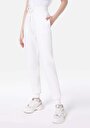 thumb-Afficher les détails de Pantalon De Survêtement Blanc Slim Fit Femme