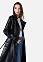 thumb-Afficher les détails de Veste Pu Noir   Regular Fit Femme
