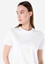 thumb-Afficher les détails de T-shirt À Manches Courtes Blanc Regular Fit Imprimé Femme