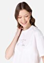 thumb-Afficher les détails de T-shirt À Manches Courtes Blanc Regular Fit Imprimé Femme