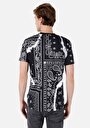 thumb-Afficher les détails de T-shirt À Manches Courtes Noir Regular Fit Imprimé Homme