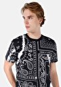 thumb-Afficher les détails de T-shirt À Manches Courtes Noir Regular Fit Imprimé Homme