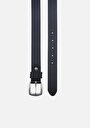 thumb-Afficher les détails de Ceinture Noir Modern Fit Femme