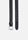 thumb-Afficher les détails de Ceinture Noir Modern Fit Femme