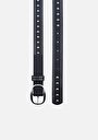 thumb-Afficher les détails de Ceinture Noir Modern Fit Femme
