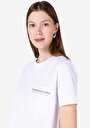 thumb-Afficher les détails de T-shirt À Manches Courtes Blanc Regular Fit Droit Femme