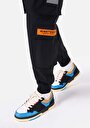 thumb-Afficher les détails de Pantalon Noir Lastikli Medium Rise En Polyester Comfort Fit Homme