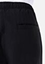 thumb-Afficher les détails de Pantalon Noir Lastikli Medium Rise En Polyester Comfort Fit Homme
