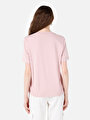 thumb-Afficher les détails de T-shirt À Manches Courtes Rose Regular Fit  Femme