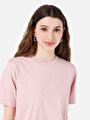 thumb-Afficher les détails de T-shirt À Manches Courtes Rose Regular Fit  Femme