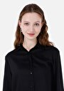 thumb-Afficher les détails de Chemise À Manches Longues Noir Regular Fit Droit Uni Femme