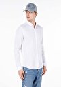 thumb-Afficher les détails de Chemise À Manches Longues Blanc Slim Fit   Homme