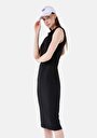 thumb-Afficher les détails de Robe Noir Slim Fit Sans Manches   Femme