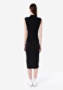 thumb-Afficher les détails de Robe Noir Slim Fit Sans Manches   Femme