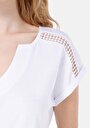 thumb-Afficher les détails de T-shirt À Manches Courtes Blanc Regular Fit Droit Femme