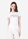 thumb-Afficher les détails de T-shirt À Manches Courtes Blanc Slim Fit Imprimé Femme