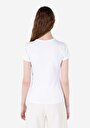 thumb-Afficher les détails de T-shirt À Manches Courtes Blanc Slim Fit Imprimé Femme