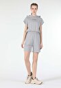 thumb-Afficher les détails de Short Gris Regular Fit Femme