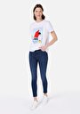 thumb-Afficher les détails de T-shirt À Manches Courtes Blanc Regular Fit Imprimé Femme