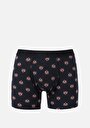 thumb-Afficher les détails de Sous-vêtements Noir Modern Fit Imprimé Homme