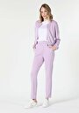 thumb-Afficher les détails de Pantalon De Survêtement Violet Regular Fit Femme