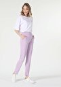 thumb-Afficher les détails de Pantalon De Survêtement Violet Regular Fit Femme