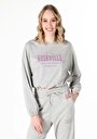 thumb-Afficher les détails de T-shirt À Manches Longues Gris Regular Fit  Femme
