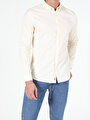 thumb-Afficher les détails de Chemise À Manches Longues Jaune Slim Fit   Homme